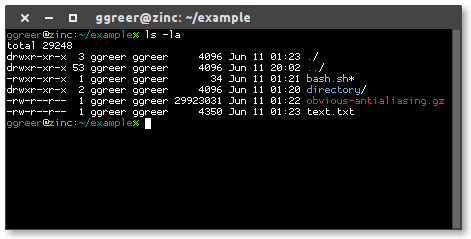 Gnome terminal with correctly rendered fonts